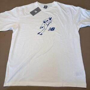 New Balance Men’s XlL Relaxed T Shirt Shohei Ohtani White Blue